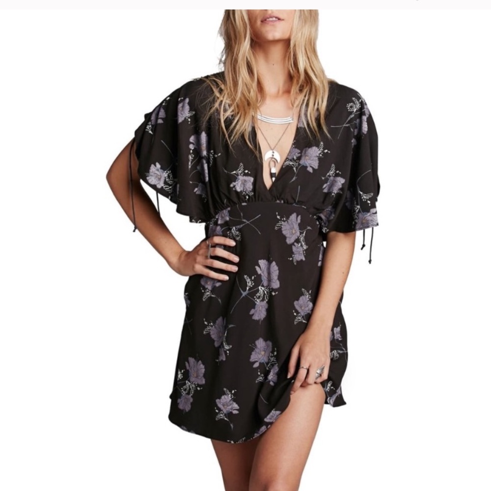 Free People Floral Mini Dress